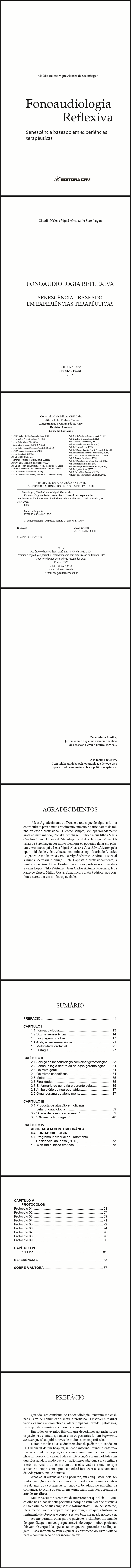 FONOAUDIOLOGIA REFLEXIVA SENESCÊNCIA <br> Baseado em Experiências Terapêuticas 